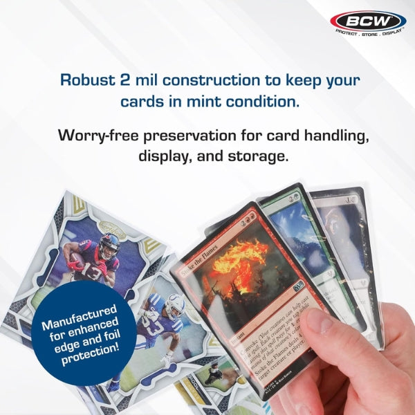 BCW Standard Penny Sleeves – 500 Count | 2-5/8" x 3-5/8" Crystal Clear, Acid-Free